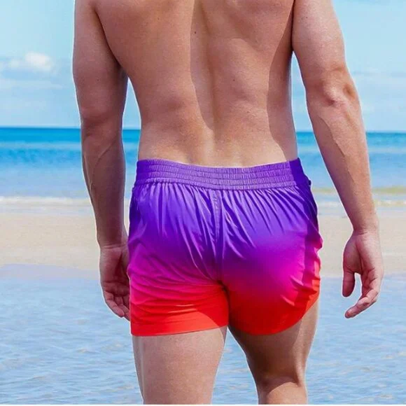 TUCANN Faded Crimson v2 - 3 Men's Short Inseam Swim Board Shorts